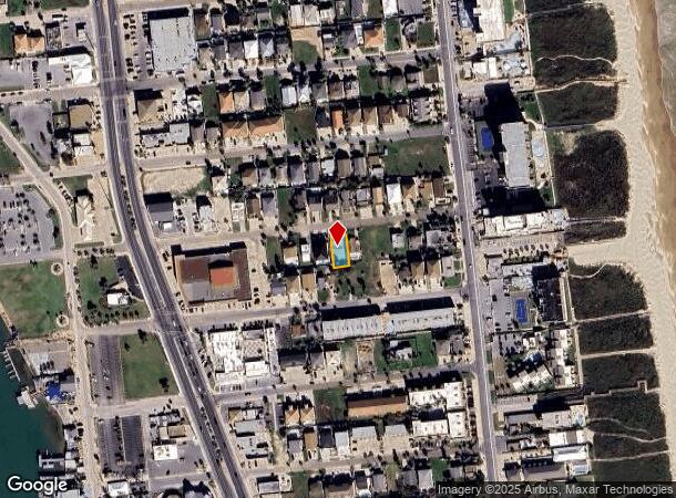 117 E Whiting St, South Padre Island, TX Parcel Map