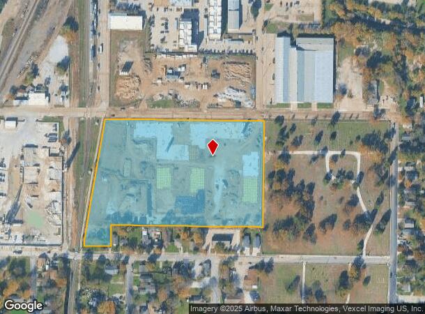  650 E Sycamore St, Denton, TX Parcel Map