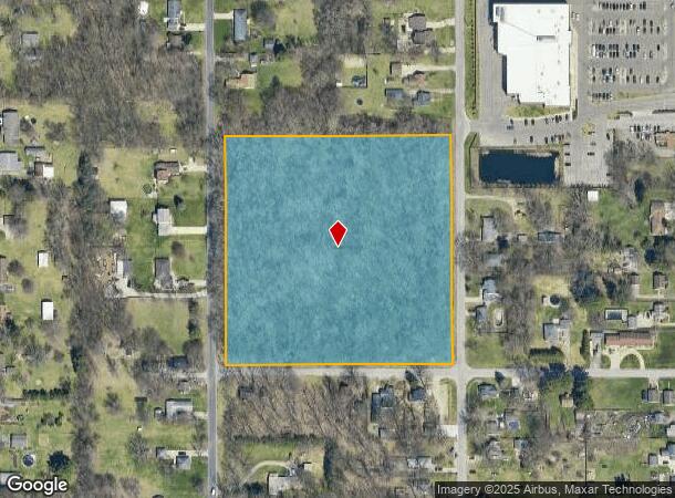  56646 V/L Between Elmer & Hollywood Ave, South Bend, IN Parcel Map