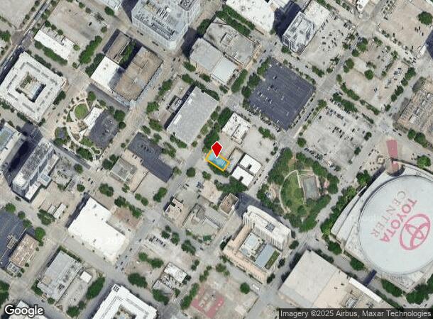  1305 Bell St, Houston, TX Parcel Map