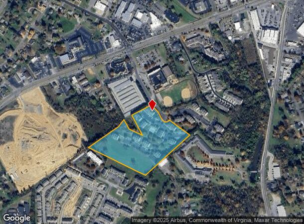  7262 S Barrens Rd, Roanoke, VA Parcel Map