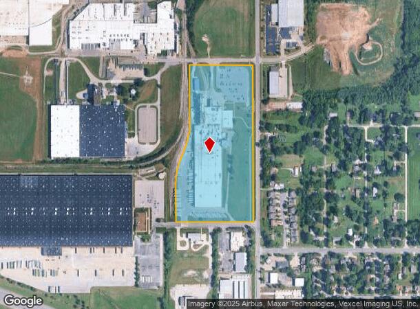 727 N Iowa St, Lawrence, KS Parcel Map