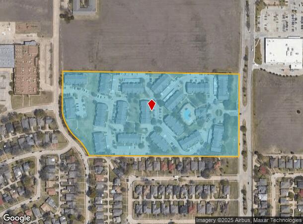  201 S Joe Wilson Rd, Cedar Hill, TX Parcel Map