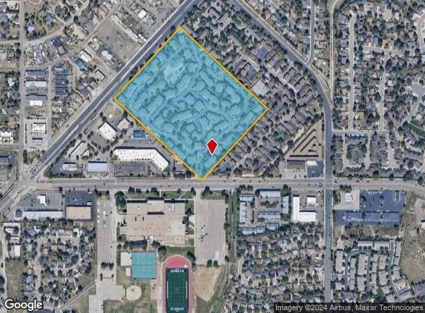  4510 Templeton Park Cir, Colorado Springs, CO Parcel Map