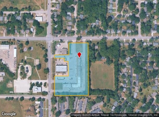  1910 Haskell Ave, Lawrence, KS Parcel Map
