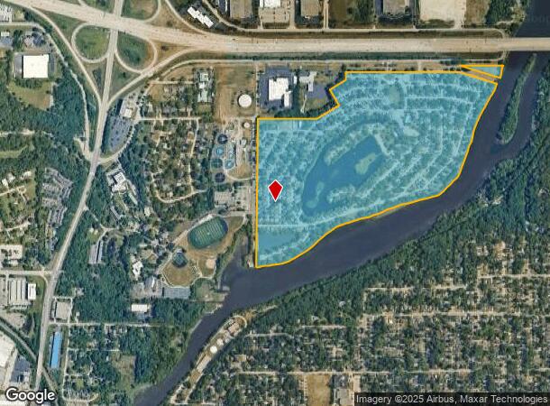 161 W River Rd, Elgin, IL Parcel Map