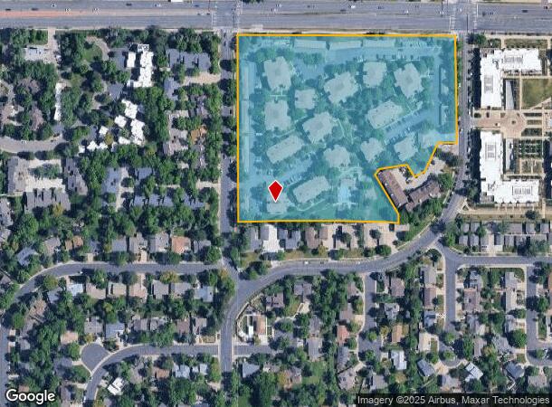 4810 Meredith Way, Boulder, CO Parcel Map