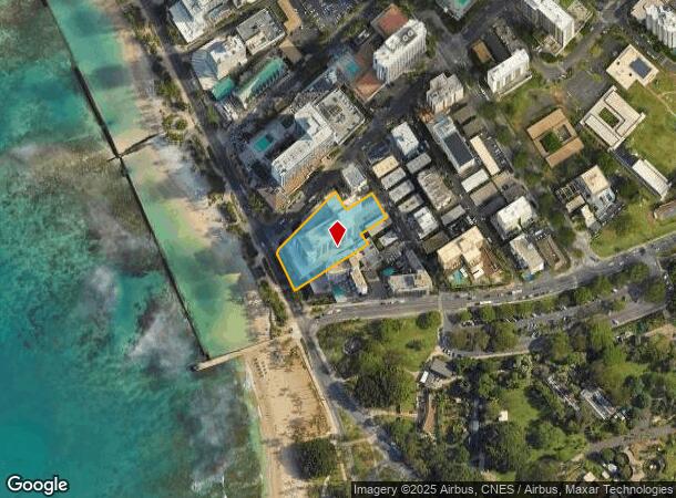  2570 Kalakaua Ave, Honolulu, HI Parcel Map