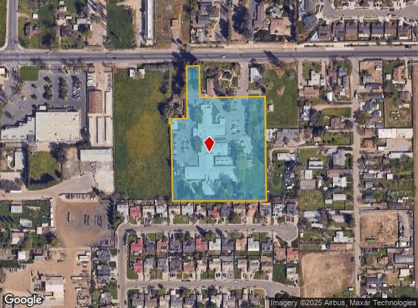  1925 E Houston Ave, Visalia, CA Parcel Map