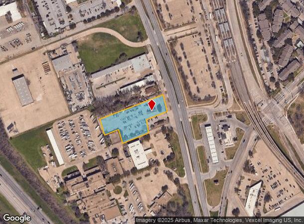 9737 Harry Hines Blvd, Dallas, TX Parcel Map