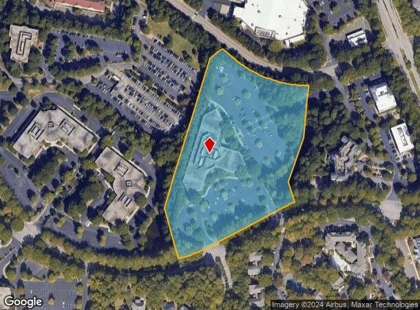  1100 Crescent Green Grn, Cary, NC Parcel Map