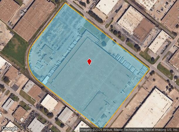  9001 Ambassador Row, Dallas, TX Parcel Map