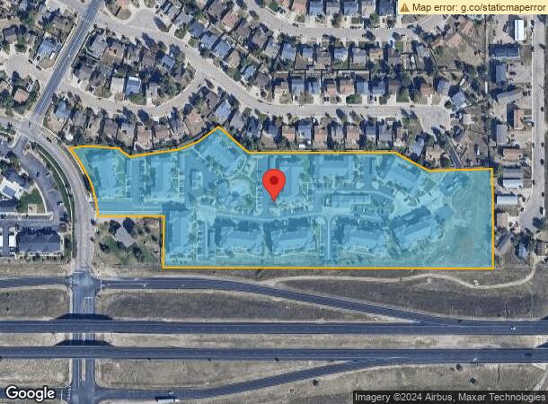  1412 Meadow Peak Vw, Colorado Springs, CO Parcel Map