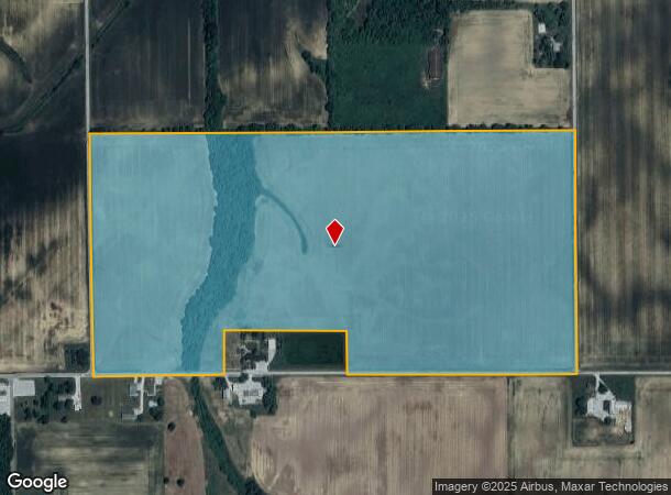 E 1100 S, Fairmount, IN Parcel Map