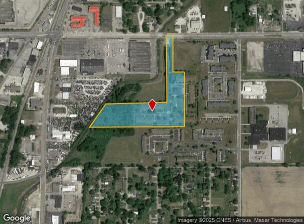  1601 E Mcgalliard Rd, Muncie, IN Parcel Map