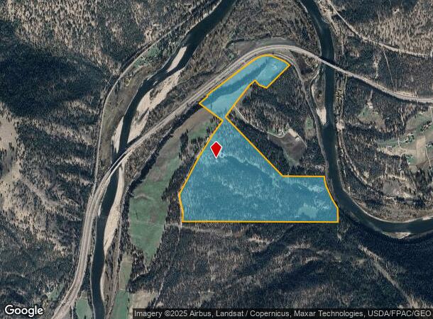  15250 Riverview Ranch Rd, Alberton, MT Parcel Map