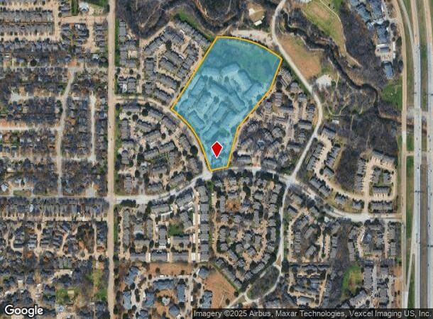 1600 Village Dr, Euless, TX Parcel Map