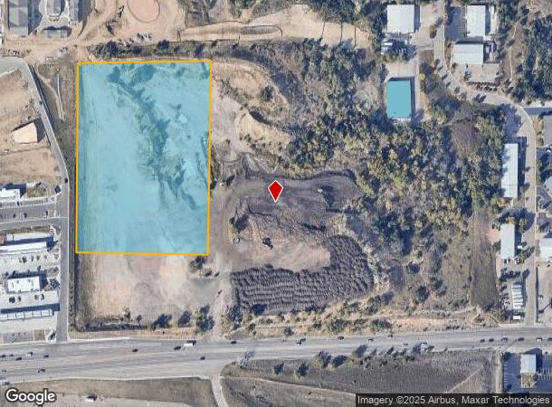 1300 W Fillmore St, Colorado Springs, CO Parcel Map