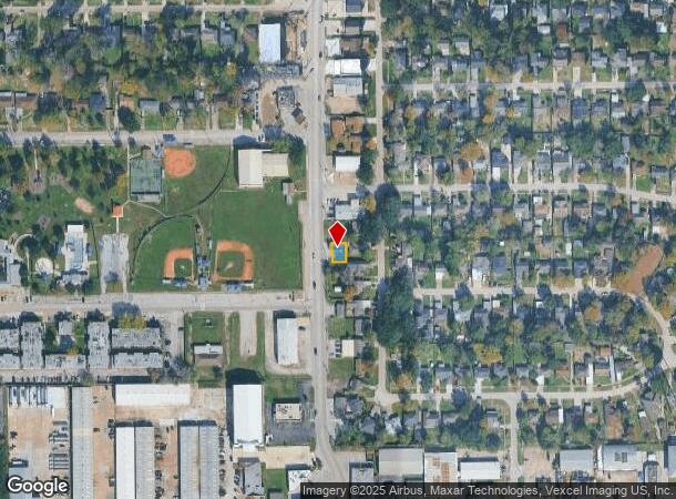 1109 Mercury Dr, Houston, TX Parcel Map