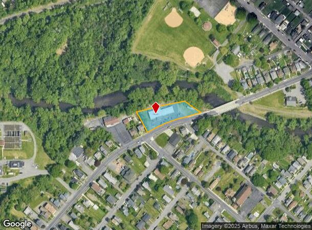  203 Boulevard Ave, Throop, PA Parcel Map