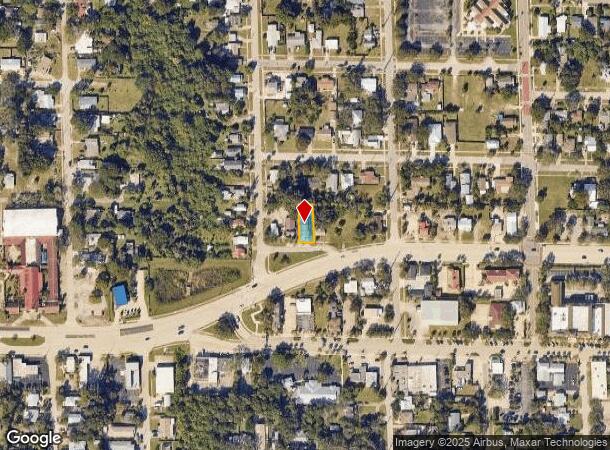 304 E Strawbridge Ave, Melbourne, FL Parcel Map