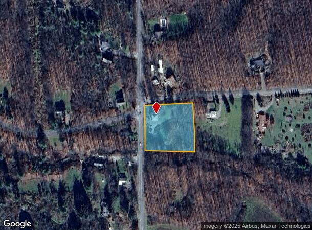  1553 Coddington Rd, Brooktondale, NY Parcel Map