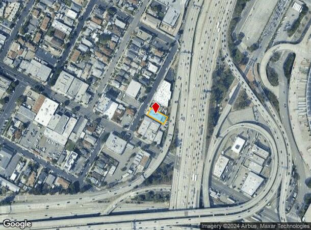  1438 Oak St, Los Angeles, CA Parcel Map