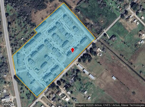  1400 N Wells St, Edna, TX Parcel Map
