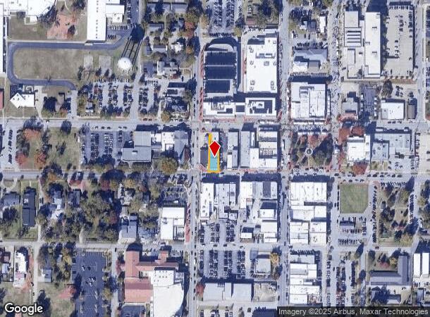  128 W Central Ave, Bentonville, AR Parcel Map