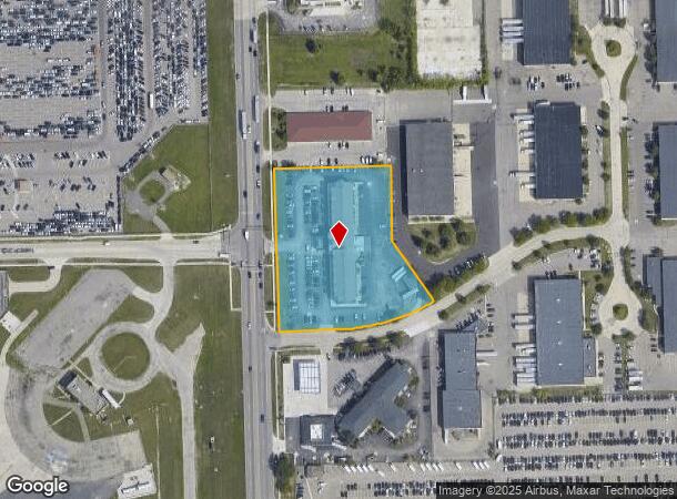 9501 Middlebelt Rd, Romulus, MI Parcel Map