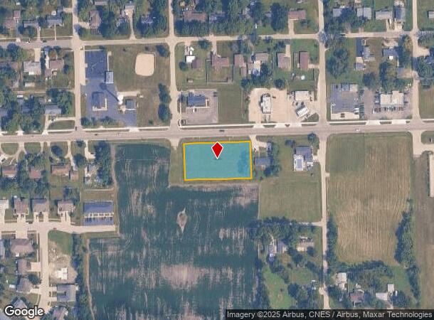 1805 E Division St, Diamond, IL Parcel Map