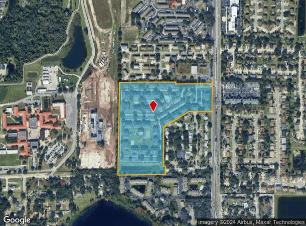  2635 College Knight Ct, Orlando, FL Parcel Map