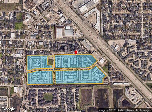  9220 Nathaniel St, Houston, TX Parcel Map