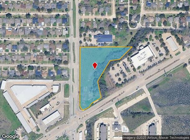  1424 Chiesa Rd, Rowlett, TX Parcel Map