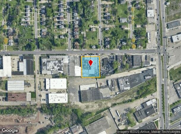  7075 Lyndon St, Detroit, MI Parcel Map