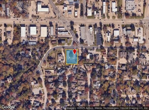 1207 W Wall St, Grapevine, TX Parcel Map