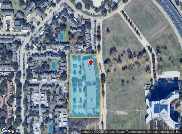 16301 Quorum Dr, Addison, TX Parcel Map