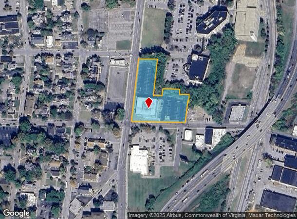1030 S Jefferson St, Roanoke, VA Parcel Map