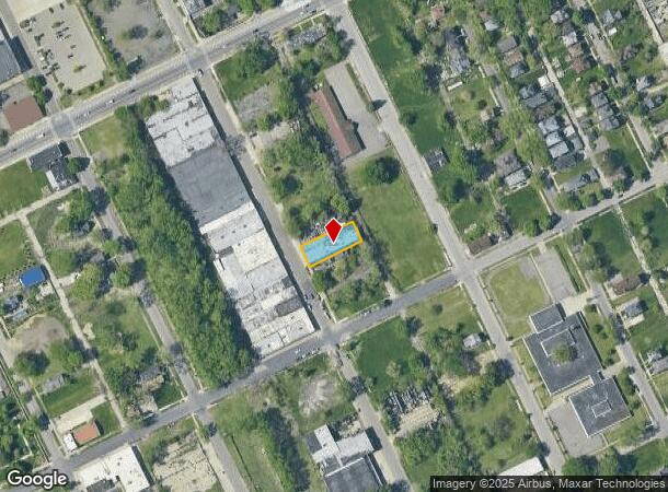  1740 Bellevue St, Detroit, MI Parcel Map