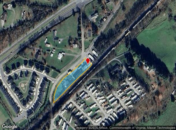 9837 Old Roanoke Rd, Elliston, VA Parcel Map