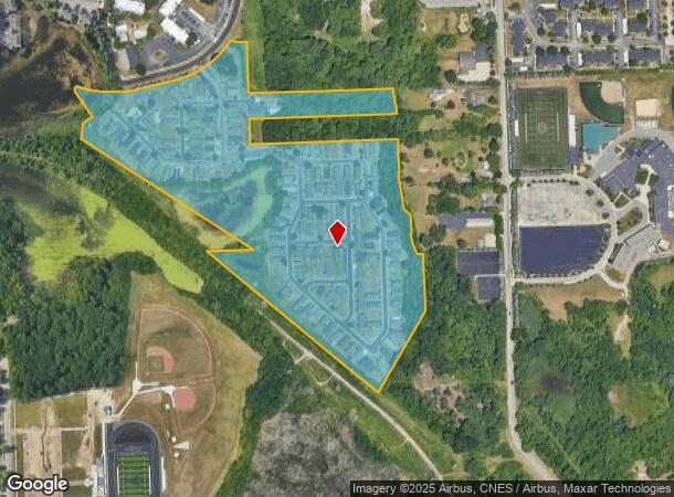  1360 Foxrun Ct, Pontiac, MI Parcel Map