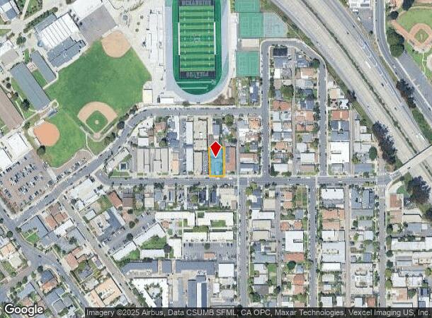 1232 Division St, Oceanside, CA Parcel Map
