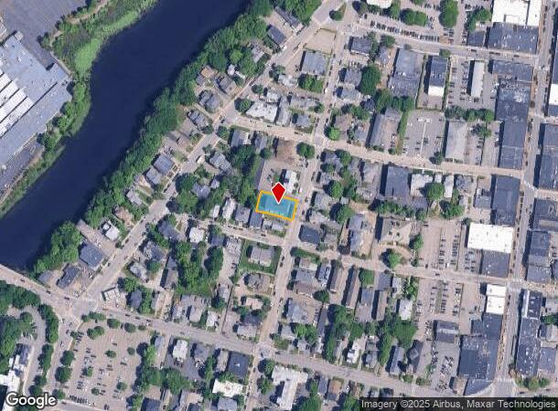  57 Adams St, Waltham, MA Parcel Map