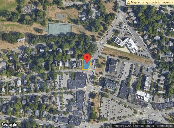  1185 Centre St, Newton Center, MA Parcel Map