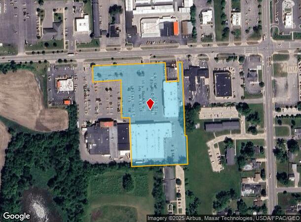  1400 W Chicago Blvd, Tecumseh, MI Parcel Map