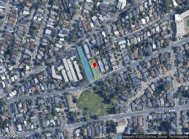 1319 Rose St, Berkeley, CA Parcel Map