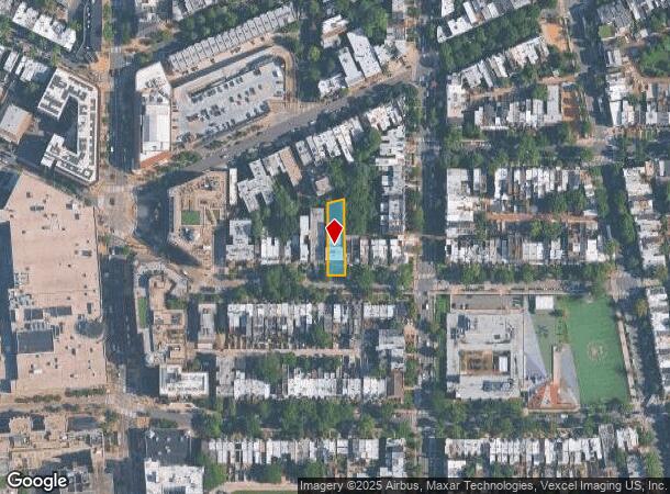  1321 Kenyon St Nw, Washington, DC Parcel Map