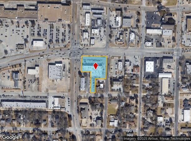  401 W University Dr, Denton, TX Parcel Map