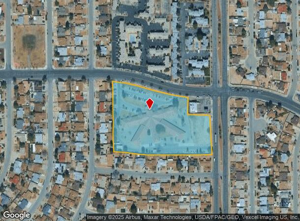 10880 Edgemere Blvd, El Paso, TX Parcel Map