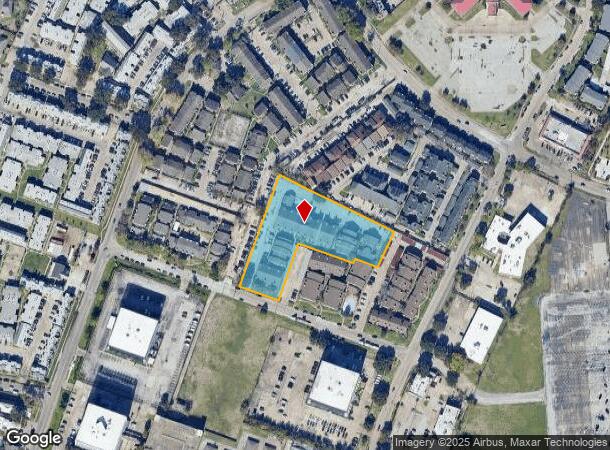  9560 Deering Dr, Houston, TX Parcel Map